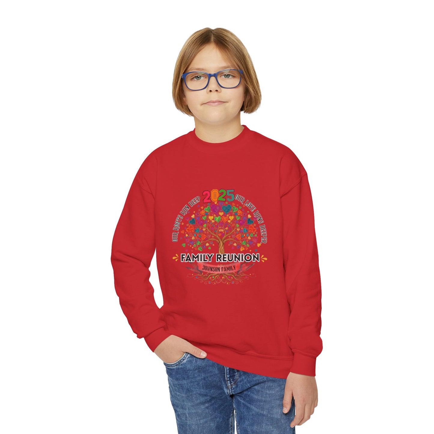 Youth 2025 Family Reunion Sweatshirt | Custom Kids Family Gift