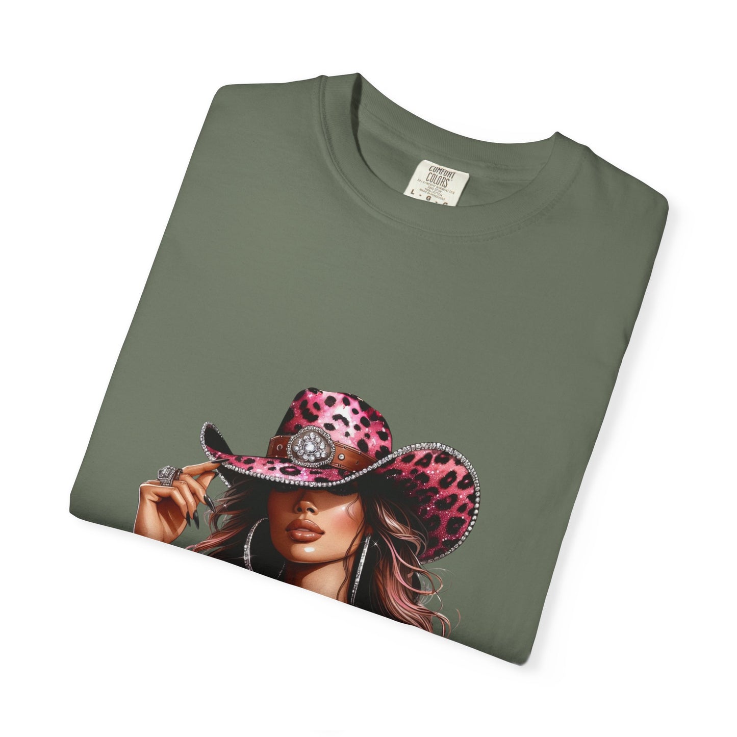 “Boots On The Ground” Pink Cowgirl Graphic T-Shirt – Western Leopard Print Rodeo Tee for Women