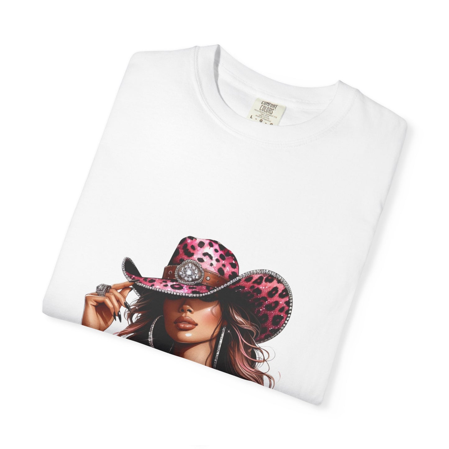 “Boots On The Ground” Pink Cowgirl Graphic T-Shirt – Western Leopard Print Rodeo Tee for Women