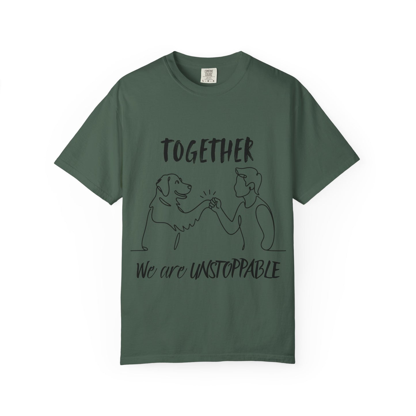 Unisex Dog Lover's T-Shirt, Together We are Unstoppable Shirt, Pet Owner Gift, Animal Rights Tee, Casual Everyday Wear