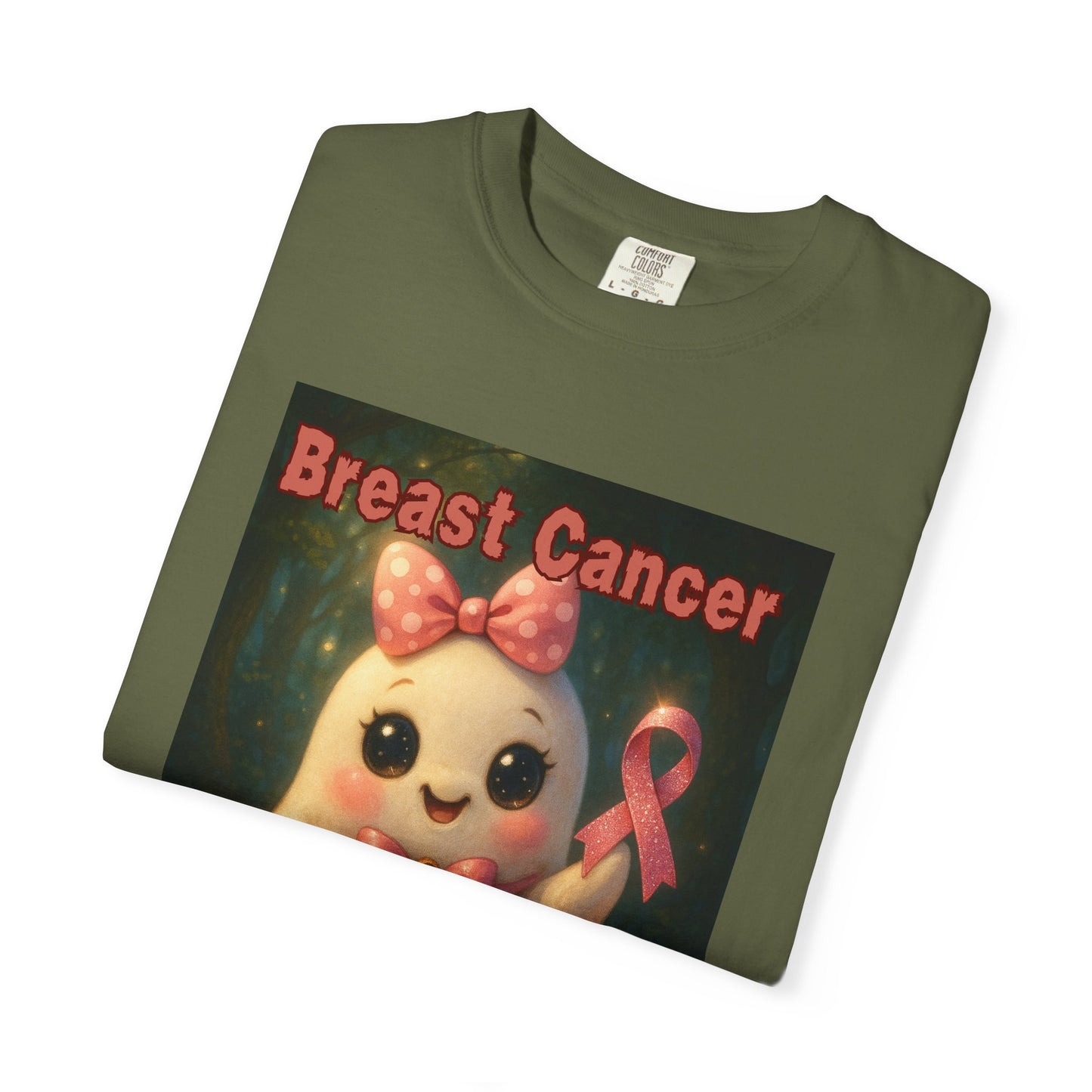 Breast Cancer Awareness Unisex T-Shirt - Cute Ghost Design, Pink Ribbon Tee, Supportive Gift, Casual Wear, October Fundraiser