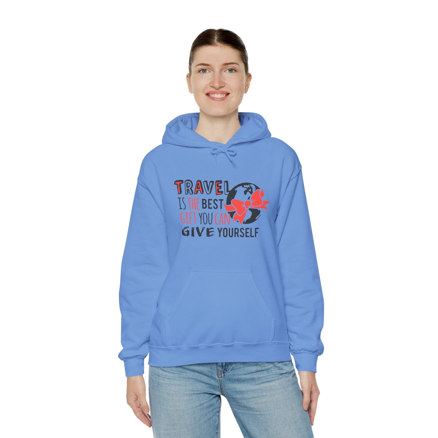 Travel Is the Best Gift You Can Give Yourself Hoodie – Cozy Travel Lover Pullover