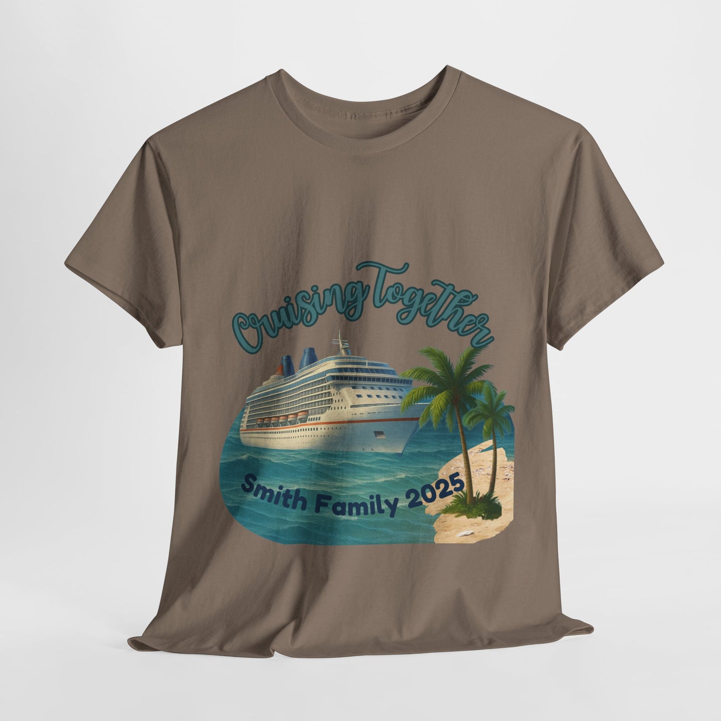Custom “Cruising Together” Family Cruise T‑Shirt – Personalized Vacation & Reunion Tee