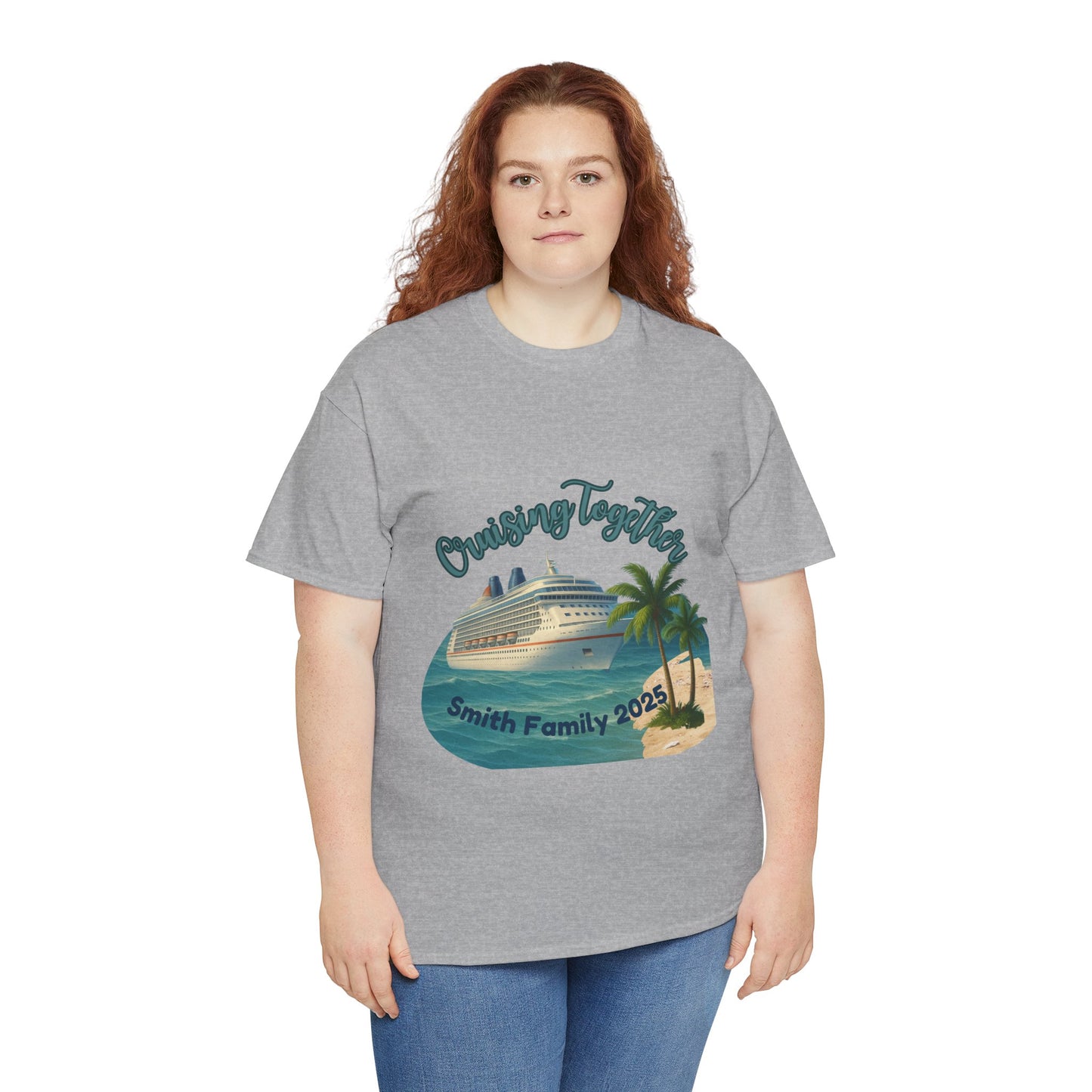 Custom “Cruising Together” Family Cruise T‑Shirt – Personalized Vacation & Reunion Tee
