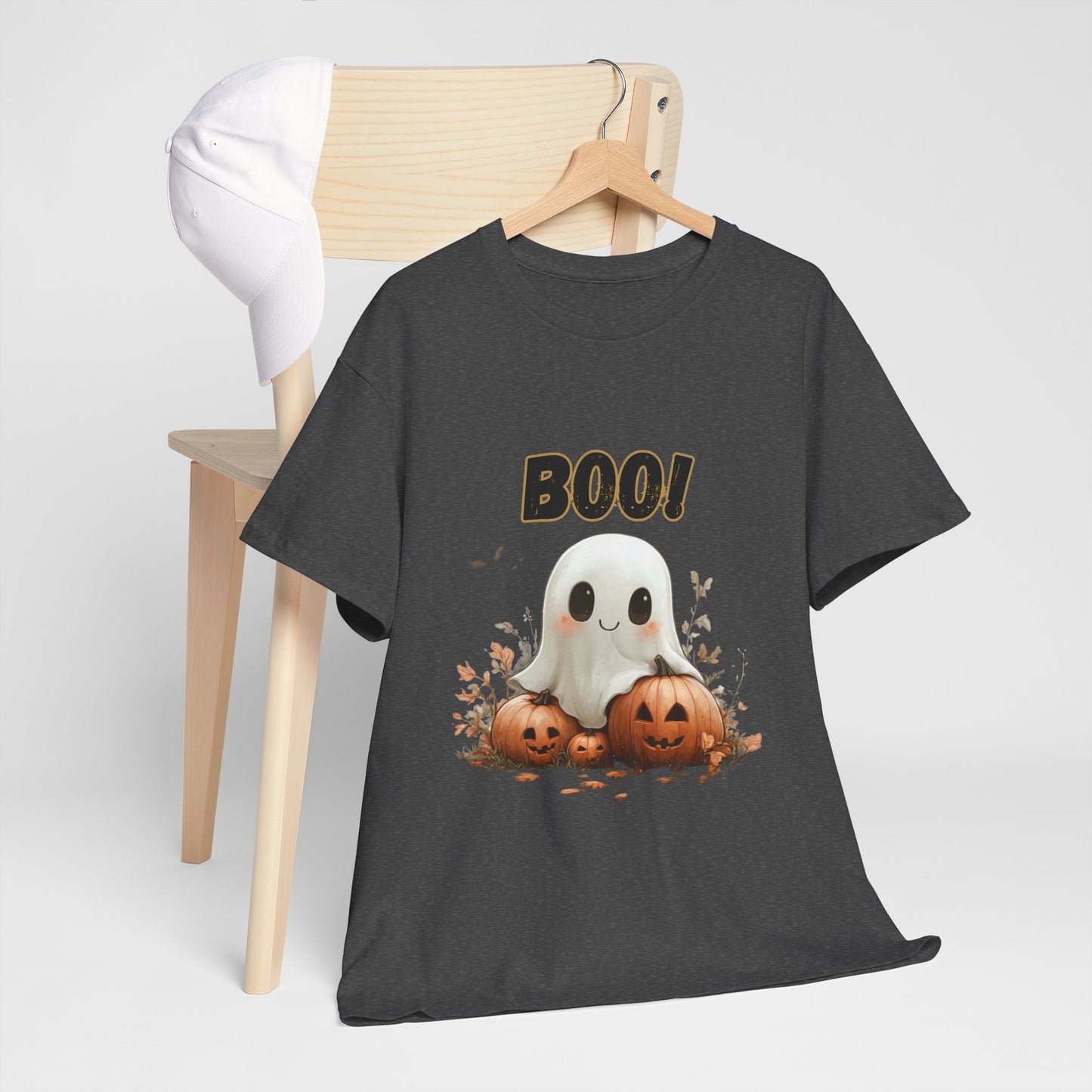 Halloween Ghost Tee, Boo T-Shirt, Unisex Cotton Halloween Shirt, Spooky Ghost Apparel, Fall Festival Clothing, Halloween Party Outfit