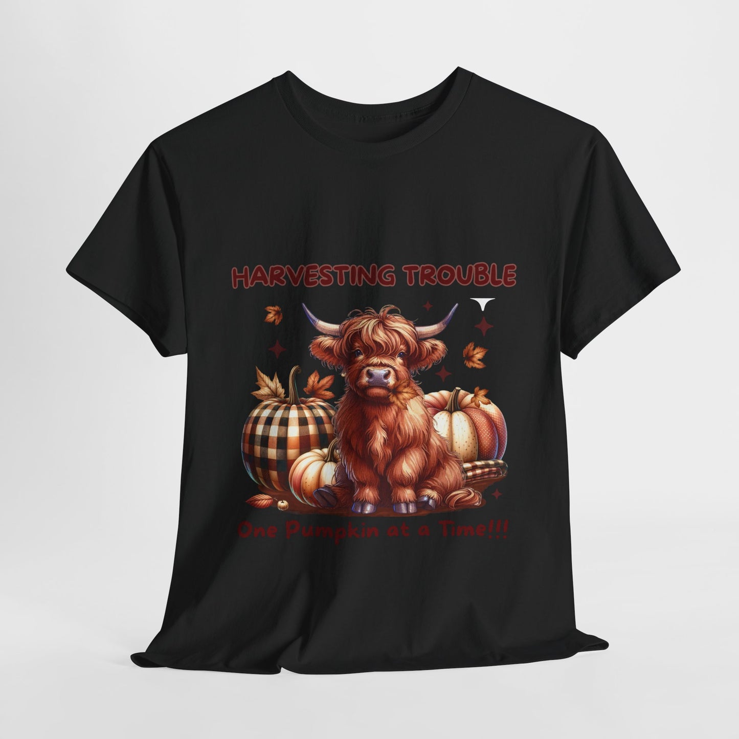 Harvesting Trouble Unisex Tee: Embrace the Fall Spirit