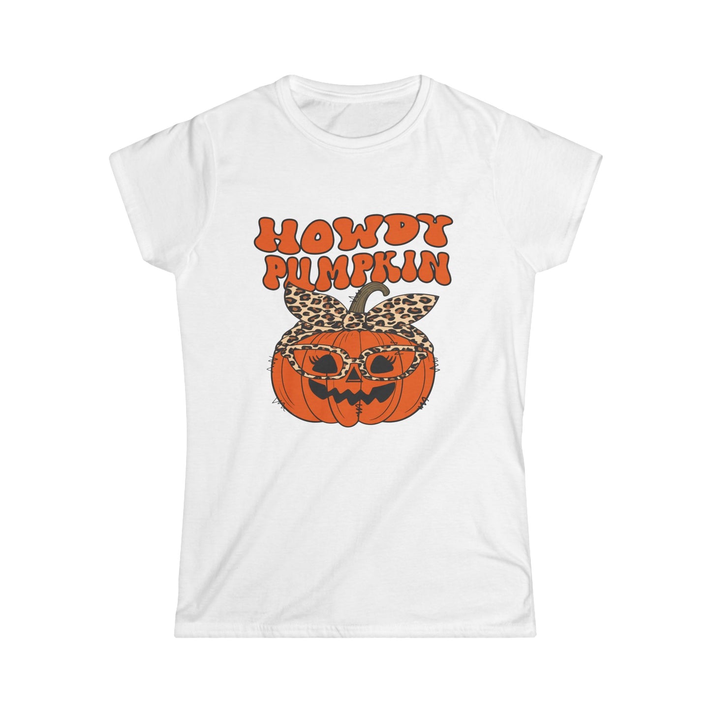 Howdy Pumpkin Graphic Tee: Fun Fall T-Shirt for Halloween Lovers