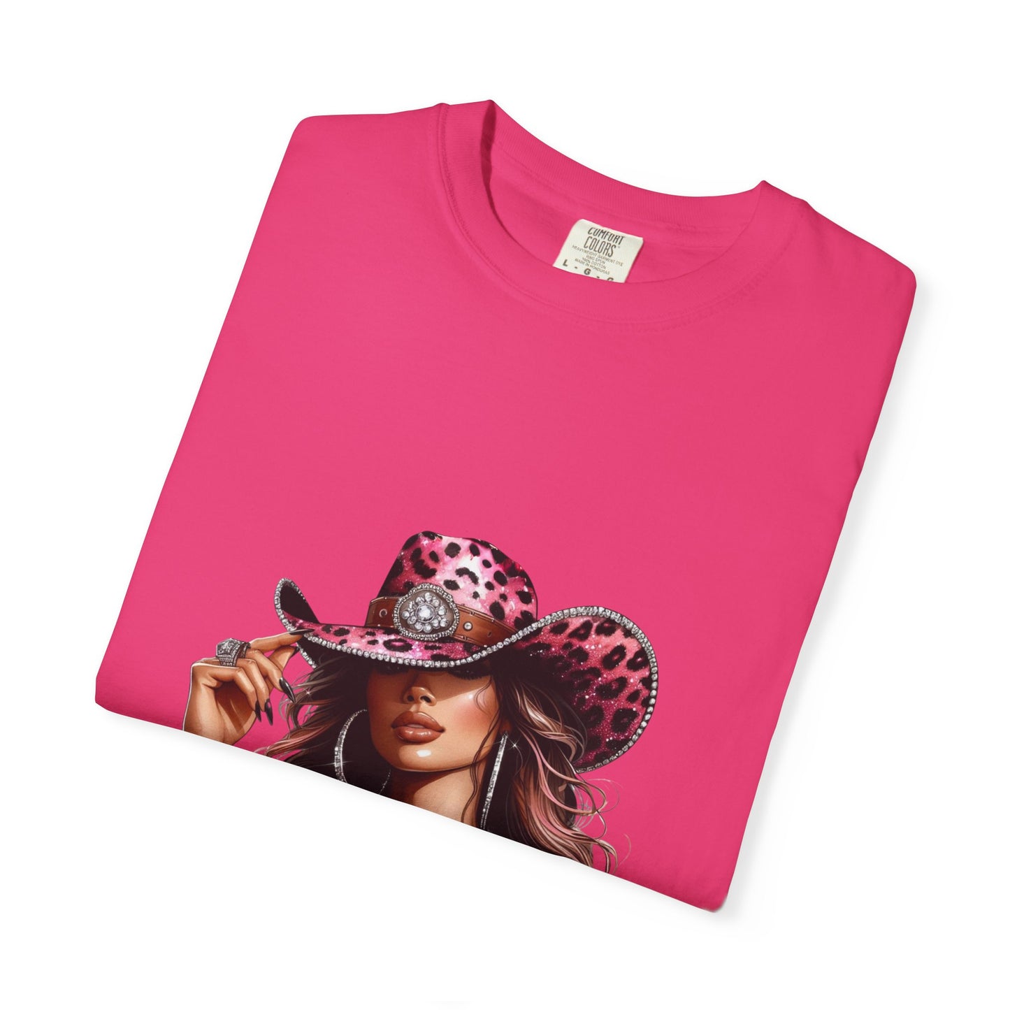 “Boots On The Ground” Pink Cowgirl Graphic T-Shirt – Western Leopard Print Rodeo Tee for Women