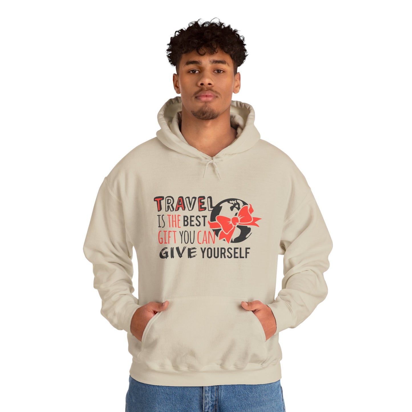 Travel Is the Best Gift You Can Give Yourself Hoodie – Cozy Travel Lover Pullover
