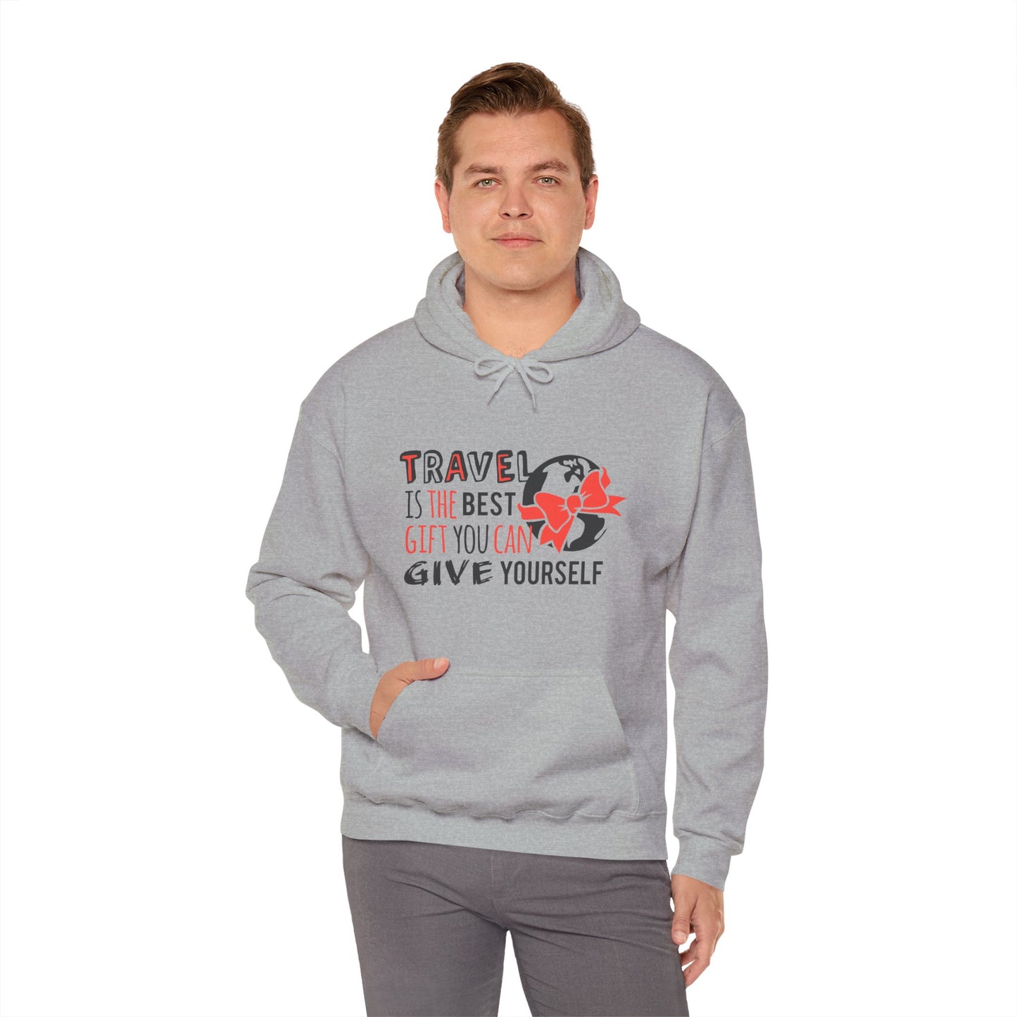 Travel Is the Best Gift You Can Give Yourself Hoodie – Cozy Travel Lover Pullover