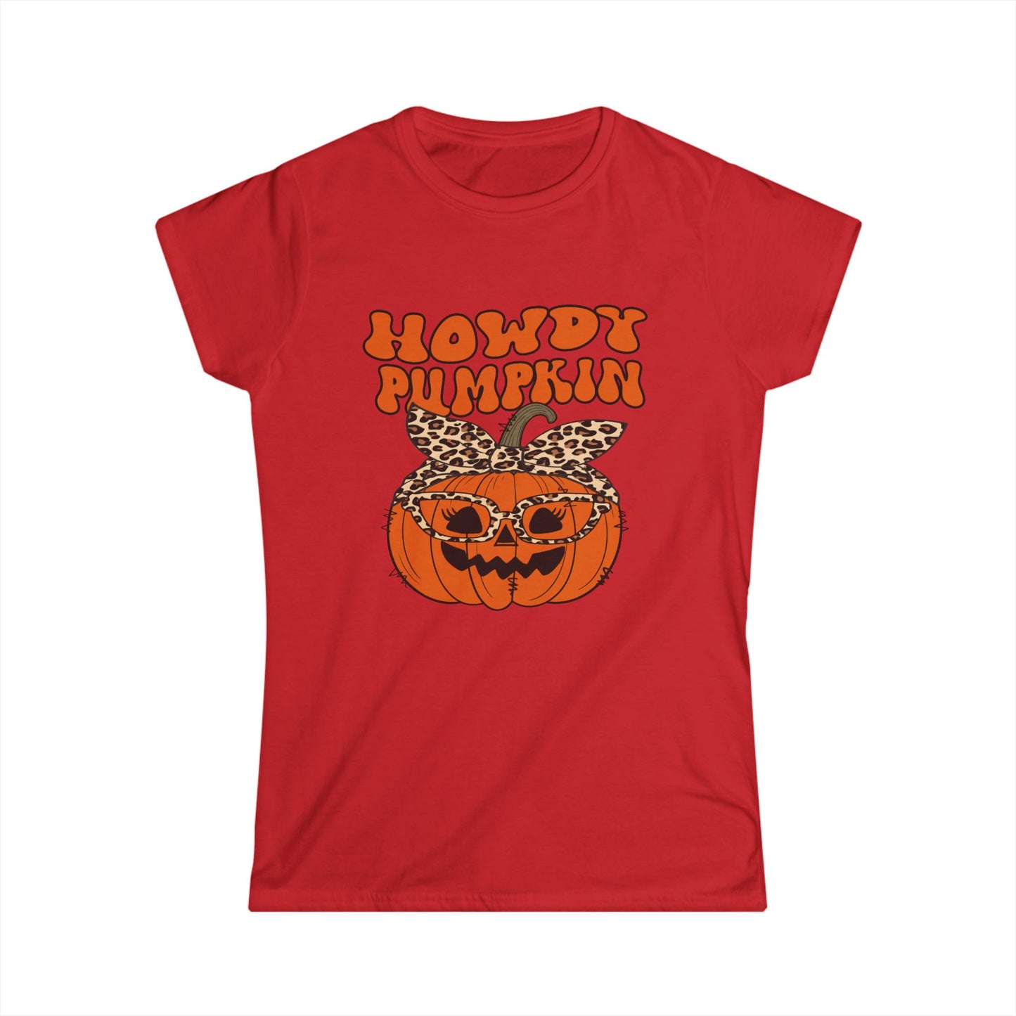 Howdy Pumpkin Graphic Tee: Fun Fall T-Shirt for Halloween Lovers