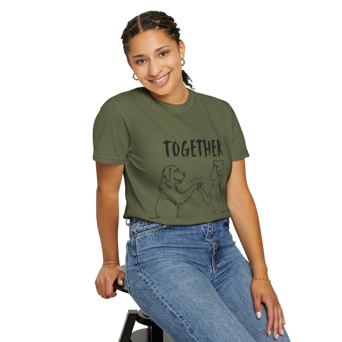 Unisex Dog Lover's T-Shirt, Together We are Unstoppable Shirt, Pet Owner Gift, Animal Rights Tee, Casual Everyday Wear