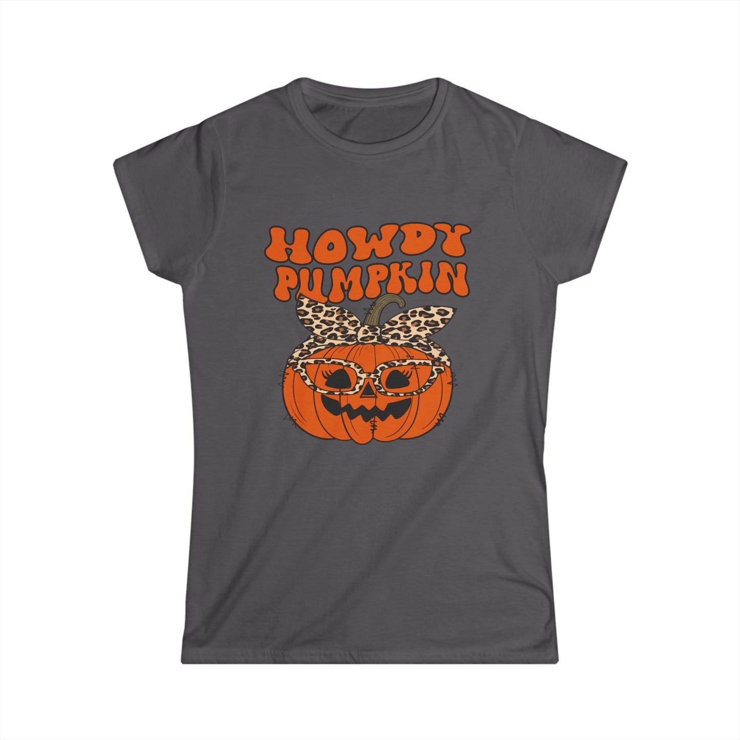Howdy Pumpkin Graphic Tee: Fun Fall T-Shirt for Halloween Lovers
