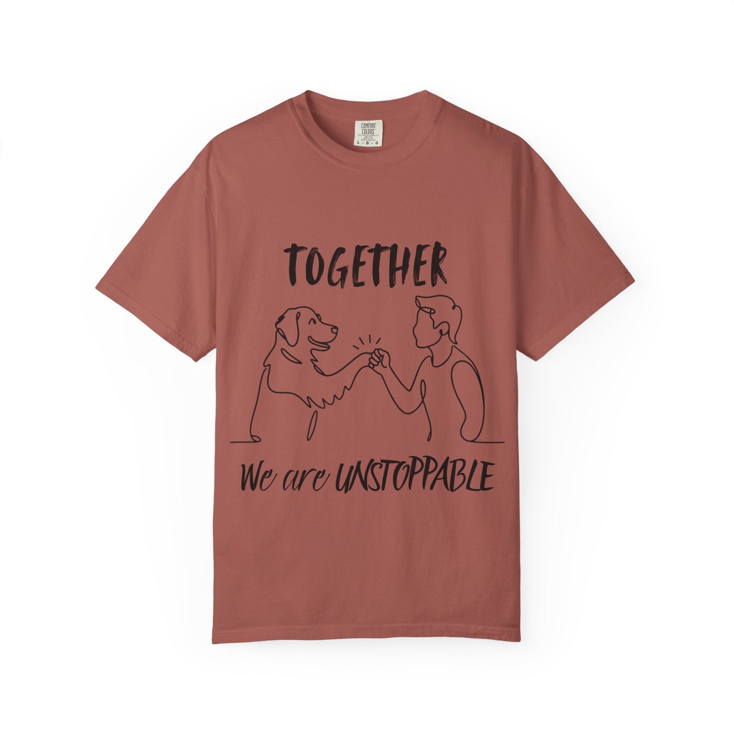 Unisex Dog Lover's T-Shirt, Together We are Unstoppable Shirt, Pet Owner Gift, Animal Rights Tee, Casual Everyday Wear