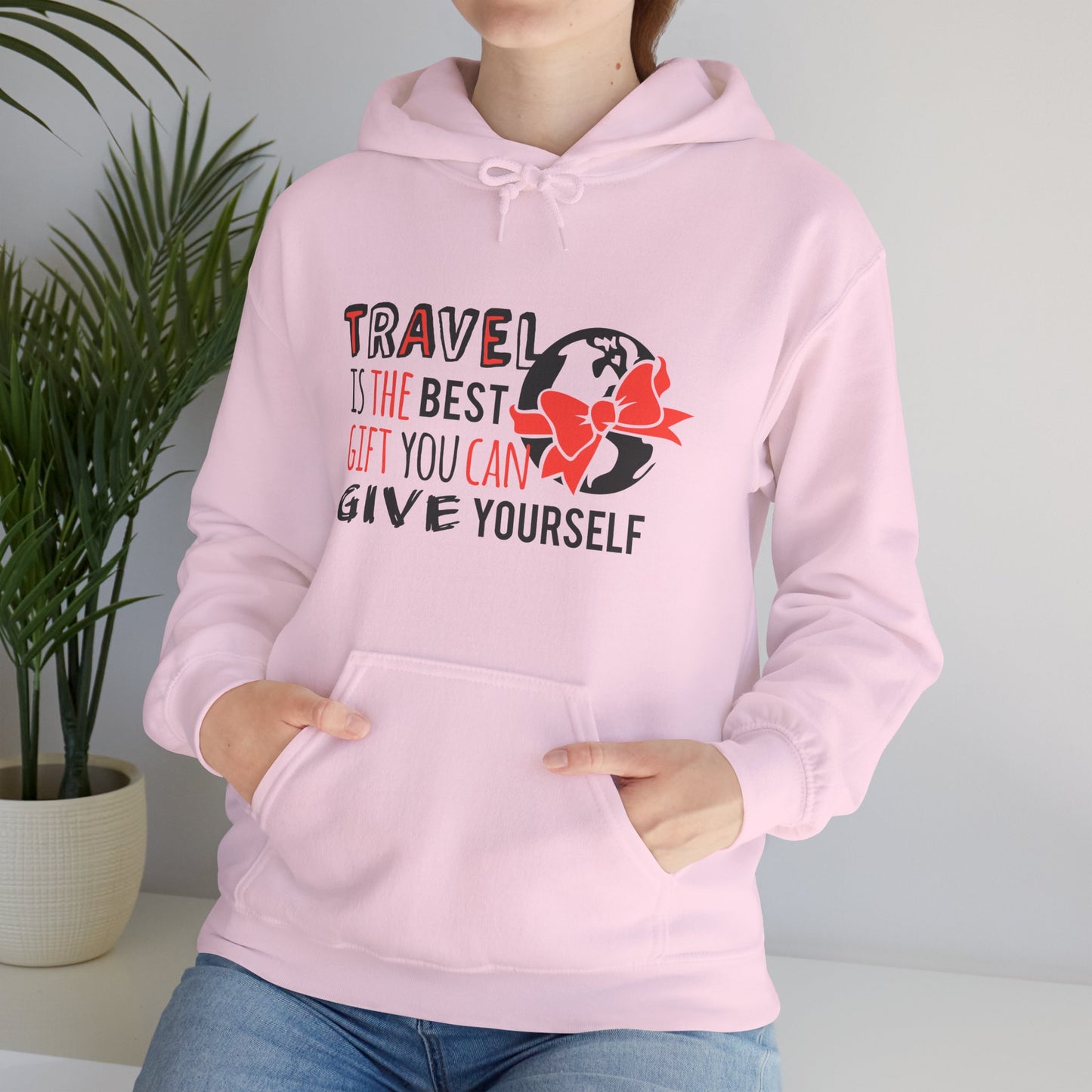 Travel Is the Best Gift You Can Give Yourself Hoodie – Cozy Travel Lover Pullover