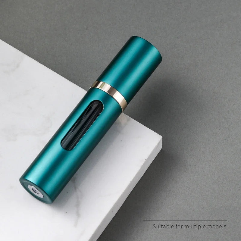 Travel Perfume Atomizer – Refillable Mini Spray Bottle (5ml), TSA Approved, Leak-Proof Glass, 7 Colors