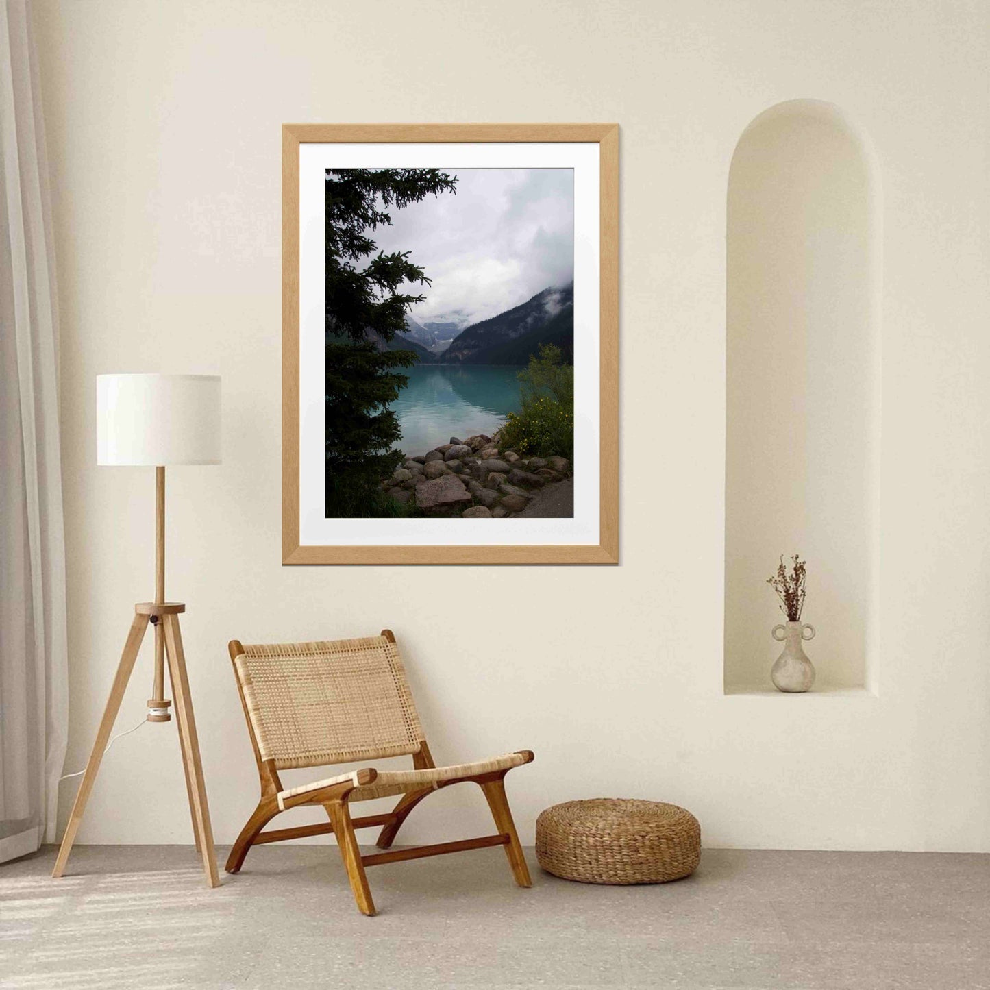 Serenity at Lake Louise: A Glimpse of Banff's Beauty Canvas Art