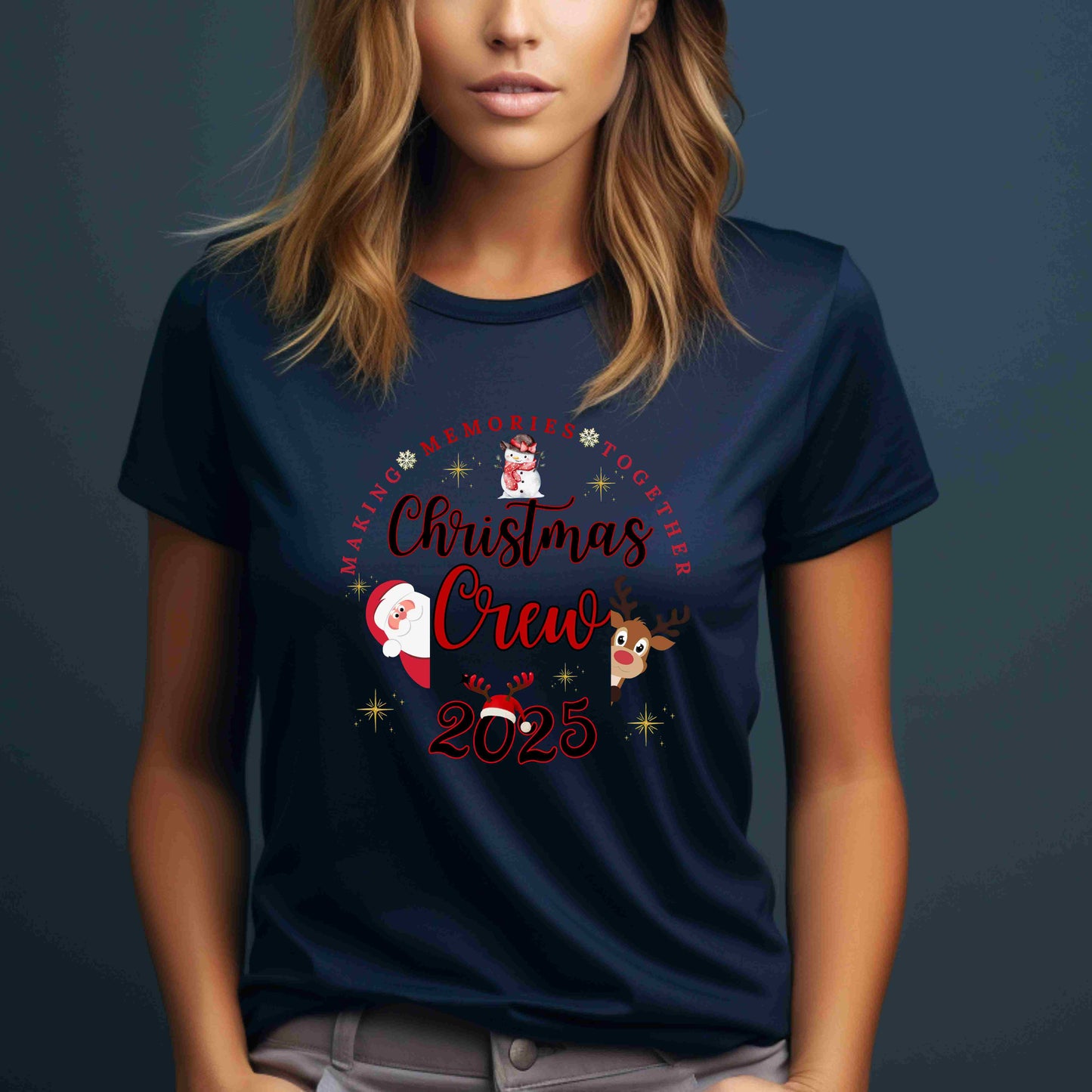 Making Memories Together Crew Tee | Personalized Holiday Matching Top | 2025 Shirt