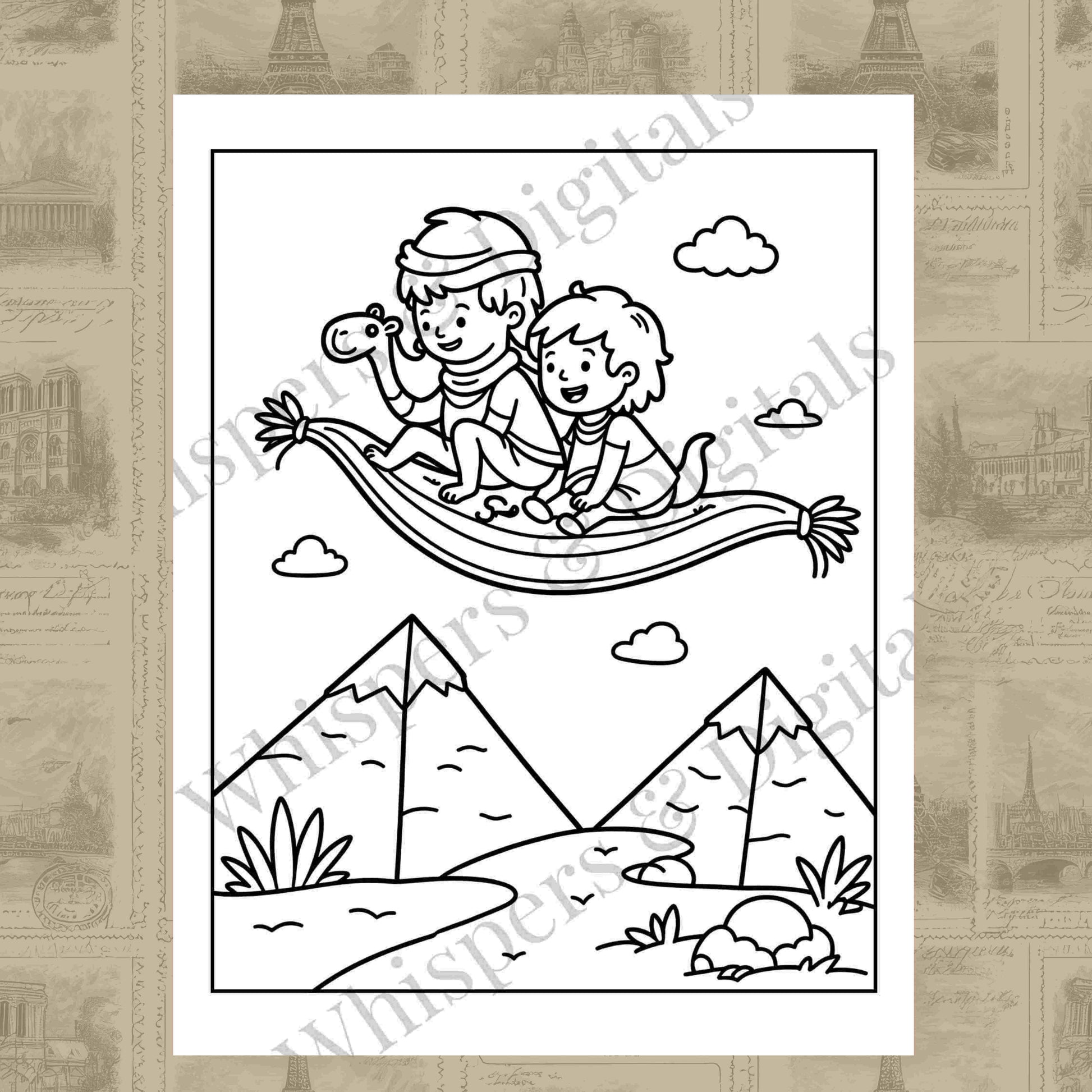 Mega “Around the World” Coloring Pages Bundle | 55 Printable Travel-Themed Coloring Sheets | Digital Download