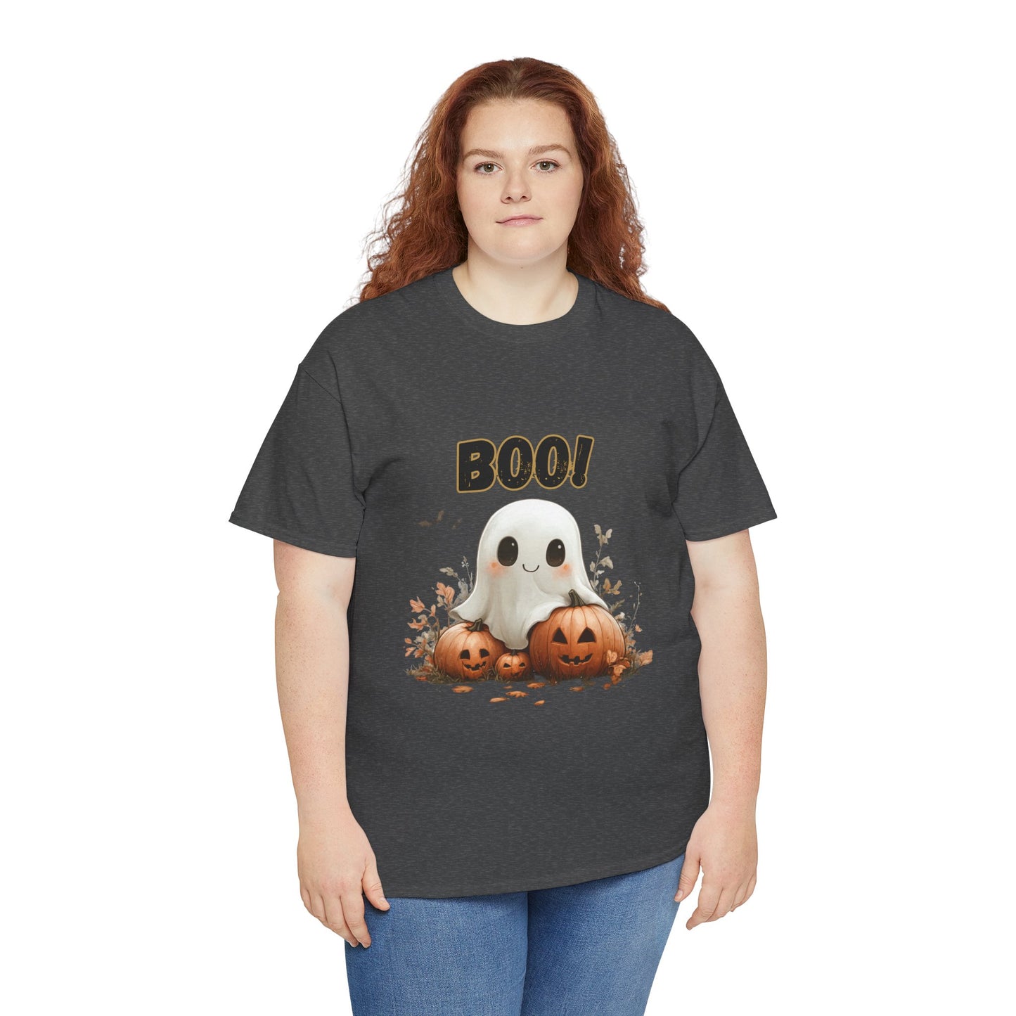 Halloween Ghost Tee, Boo T-Shirt, Unisex Cotton Halloween Shirt, Spooky Ghost Apparel, Fall Festival Clothing, Halloween Party Outfit