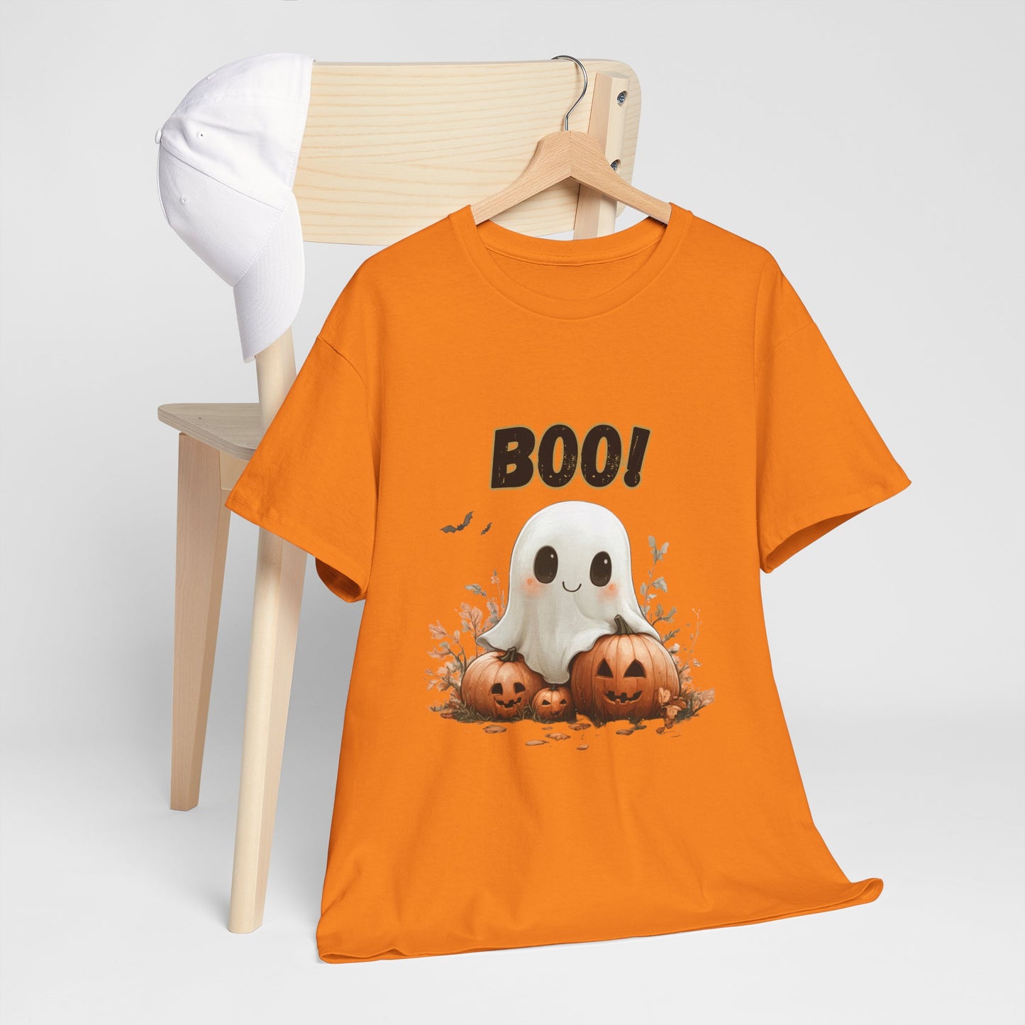 Halloween Ghost Tee, Boo T-Shirt, Unisex Cotton Halloween Shirt, Spooky Ghost Apparel, Fall Festival Clothing, Halloween Party Outfit