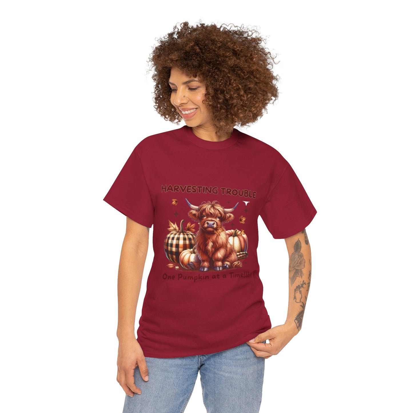 Harvesting Trouble Unisex Tee: Embrace the Fall Spirit