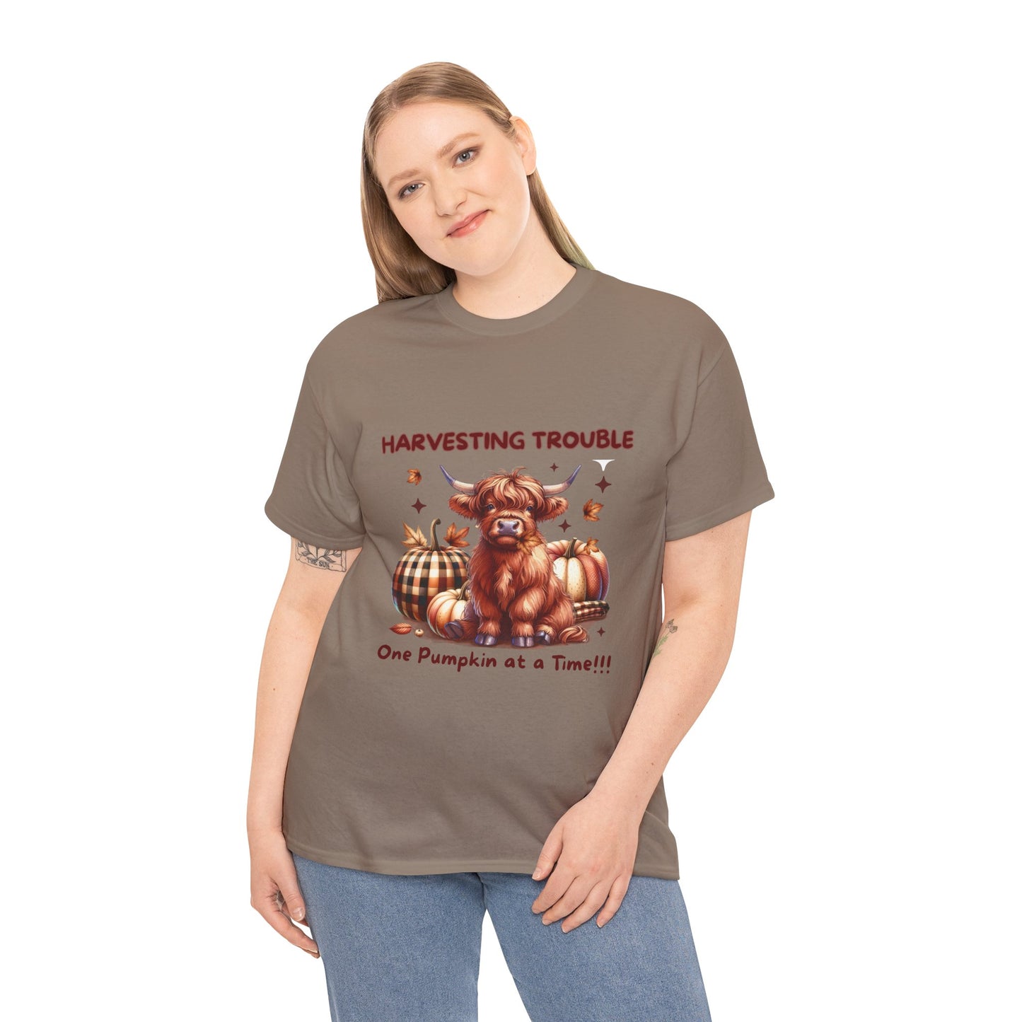 Harvesting Trouble Unisex Tee: Embrace the Fall Spirit
