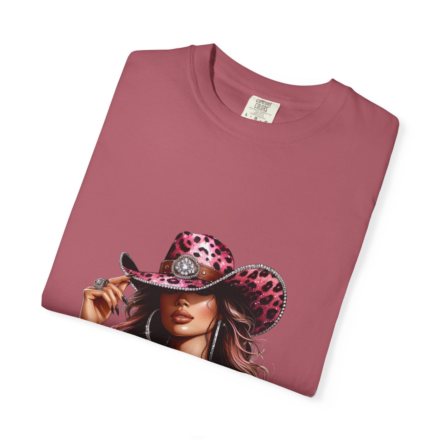 “Boots On The Ground” Pink Cowgirl Graphic T-Shirt – Western Leopard Print Rodeo Tee for Women