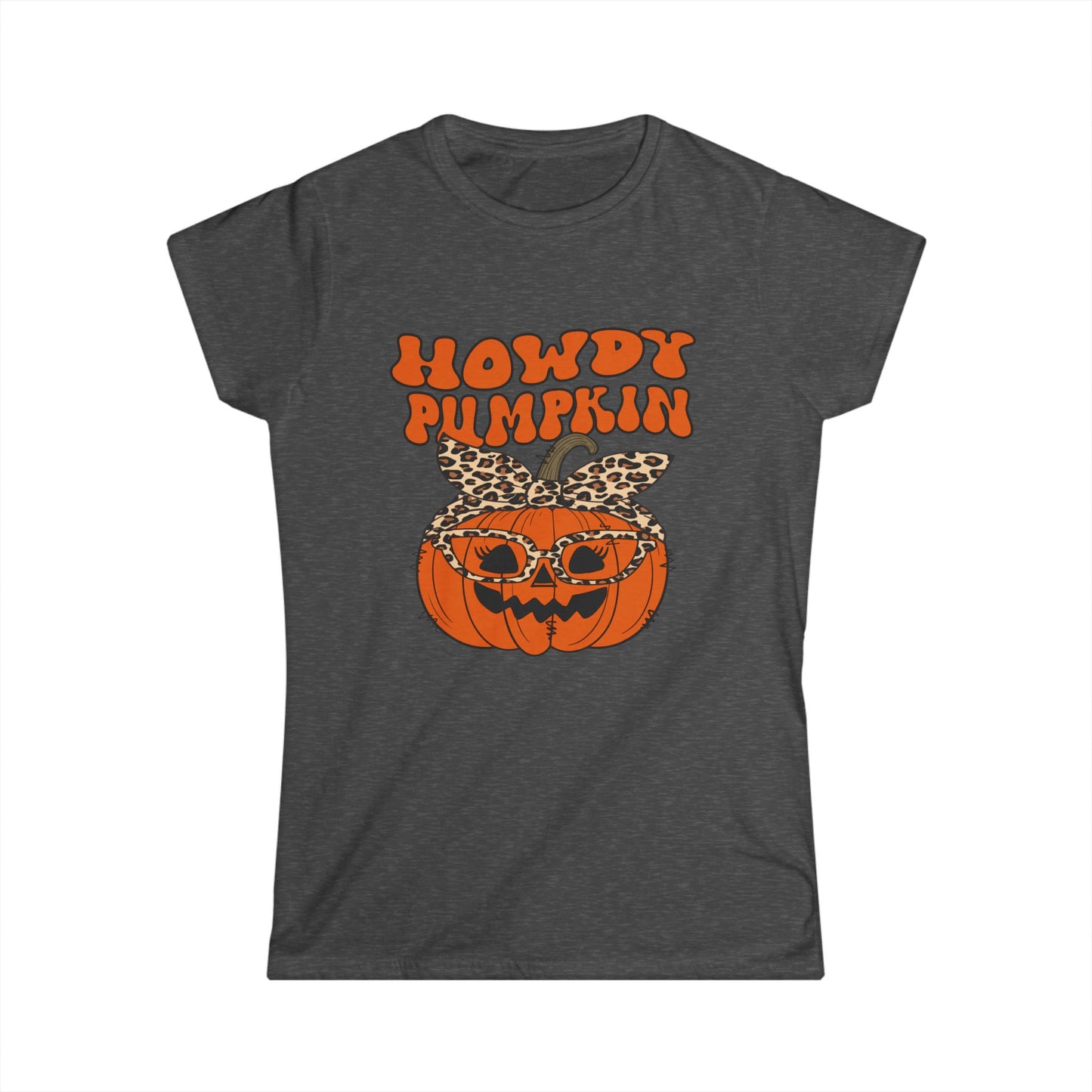 Howdy Pumpkin Graphic Tee: Fun Fall T-Shirt for Halloween Lovers