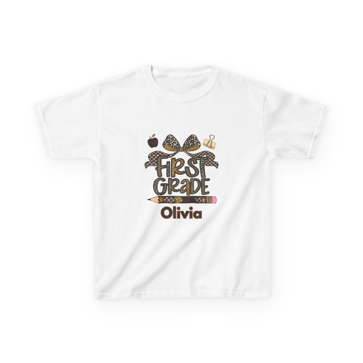 Personalized First Grade Kids Tee | Fun Back to School Apparel