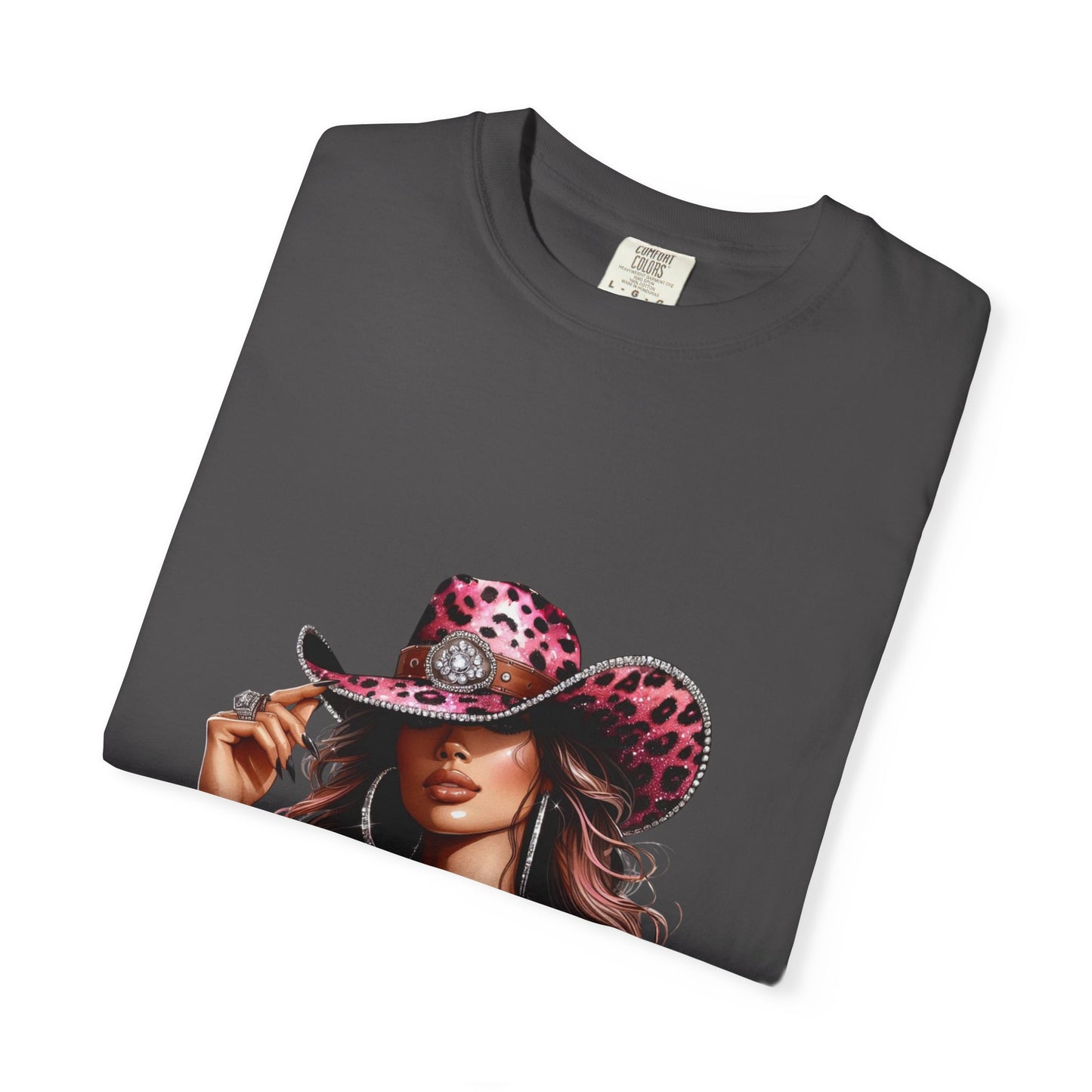 “Boots On The Ground” Pink Cowgirl Graphic T-Shirt – Western Leopard Print Rodeo Tee for Women