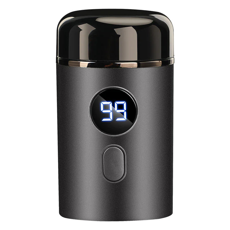 Mini Rechargeable Travel Shaver for Men – Waterproof Electric Razor with LED Display & Type-C Charging