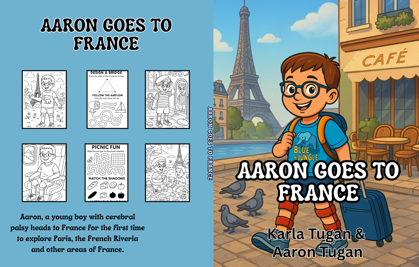 Aaron Goes to France Coloring Paperback