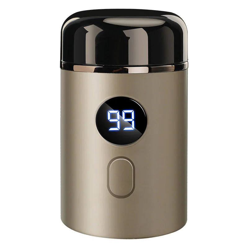 Mini Rechargeable Travel Shaver for Men – Waterproof Electric Razor with LED Display & Type-C Charging