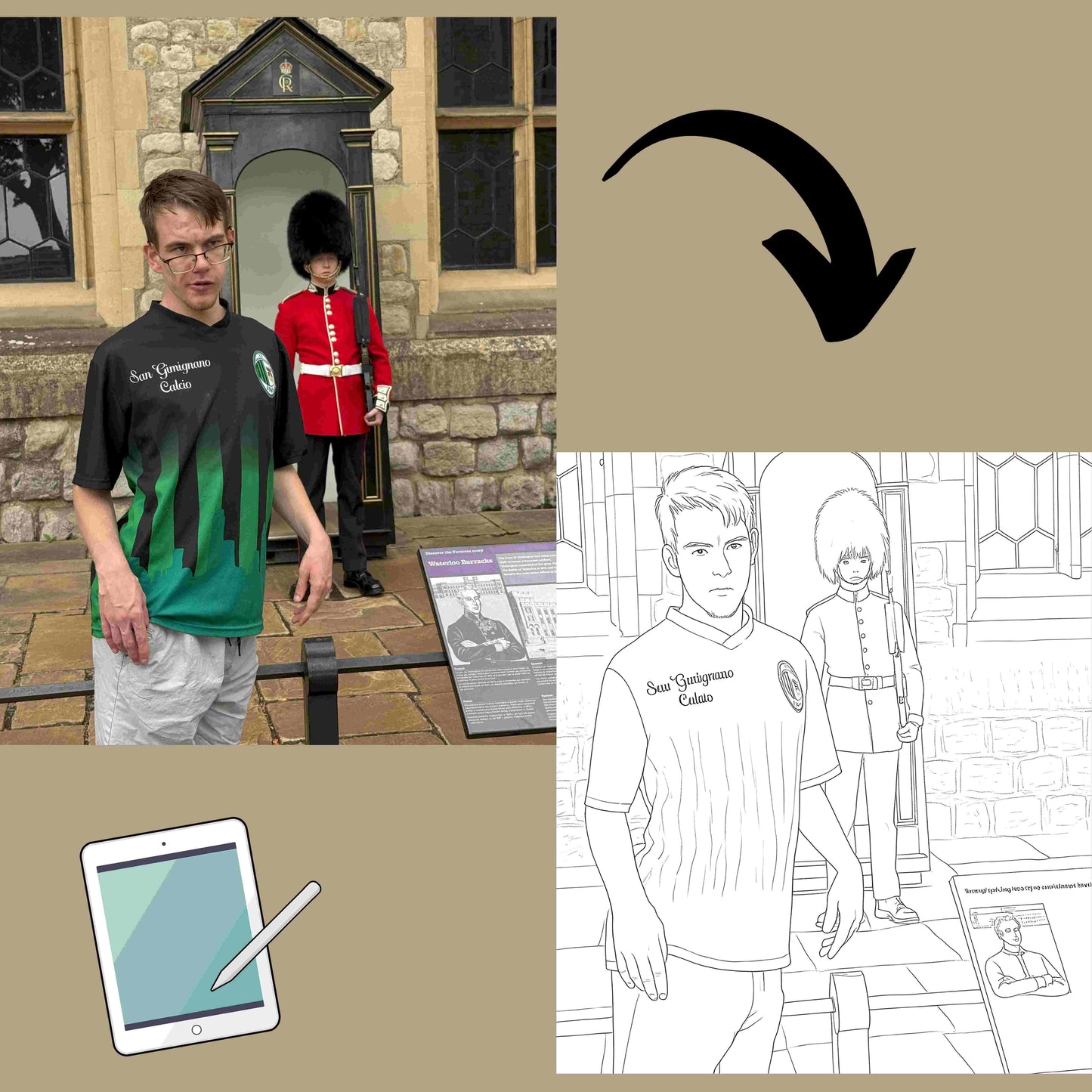 Custom Coloring Pages from Your Photos (Digital Download)