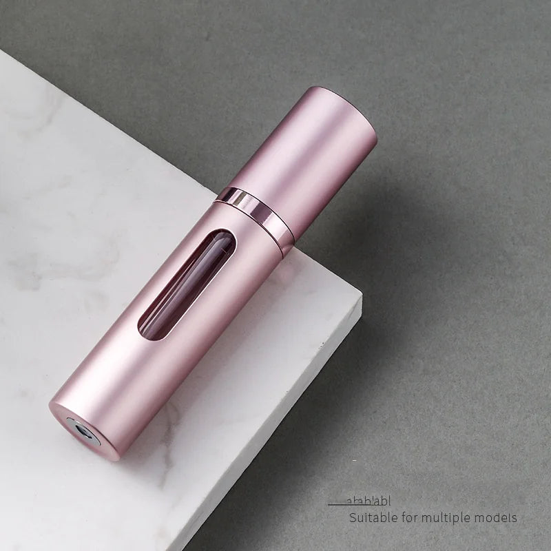 Travel Perfume Atomizer – Refillable Mini Spray Bottle (5ml), TSA Approved, Leak-Proof Glass, 7 Colors