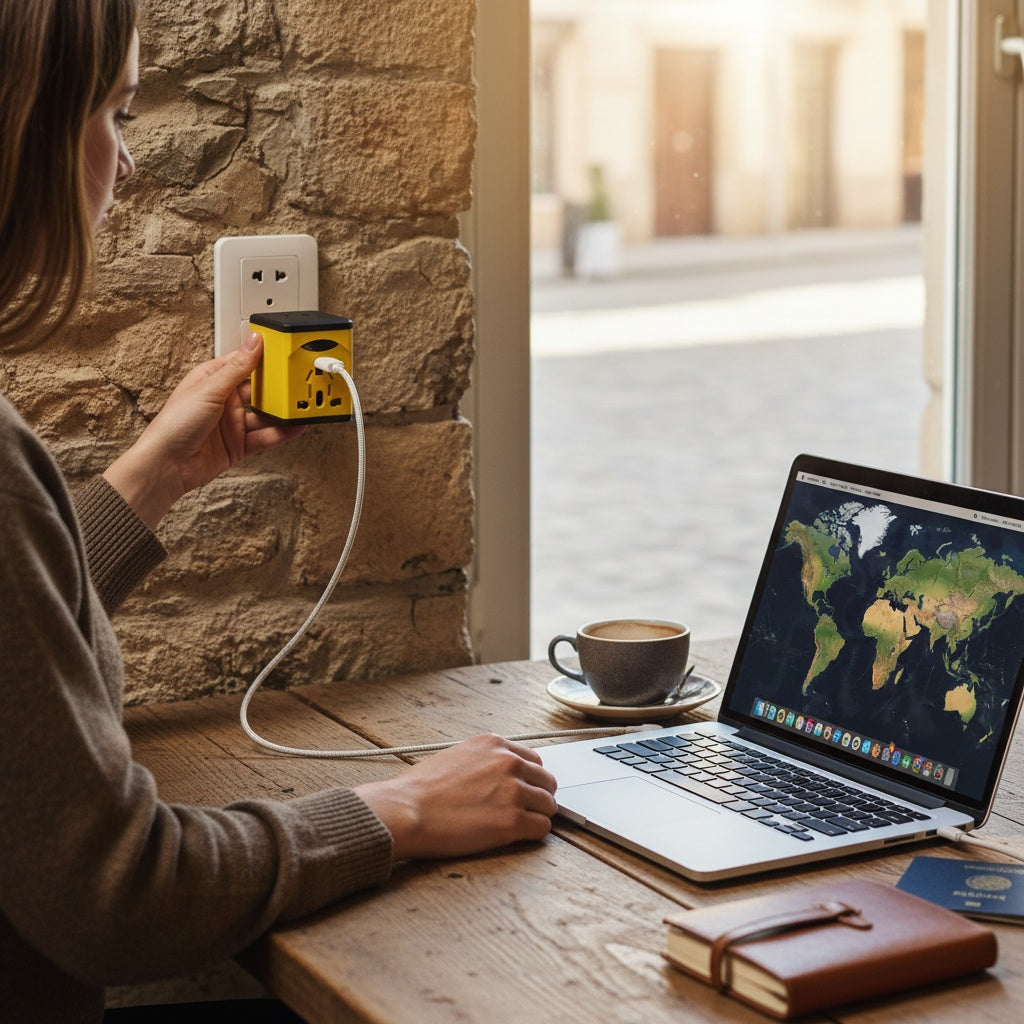 All-in-One Universal Travel Adapter with USB Fast Charging – Works in 150+ Countries