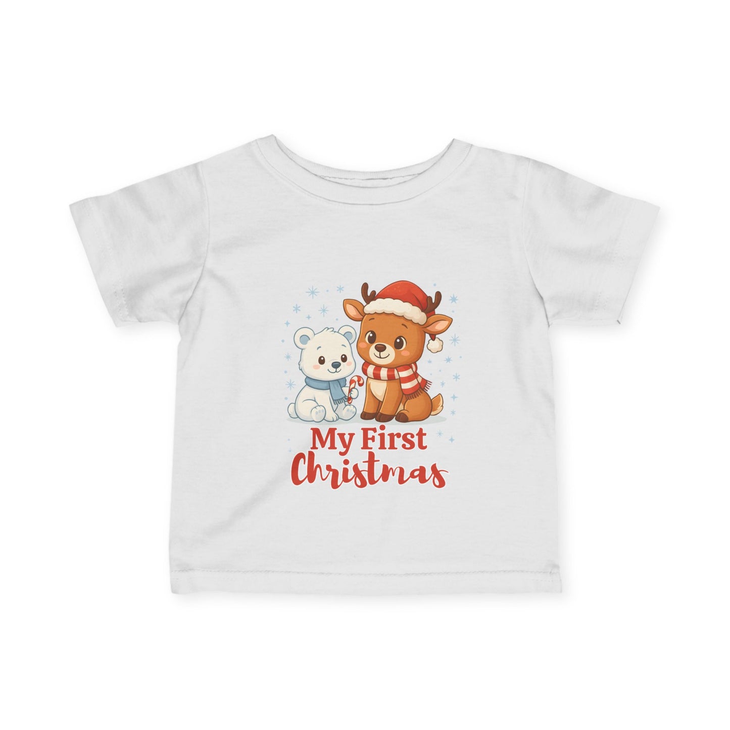 Personalized My First Christmas Infant T-Shirt | Baby Holiday Tee