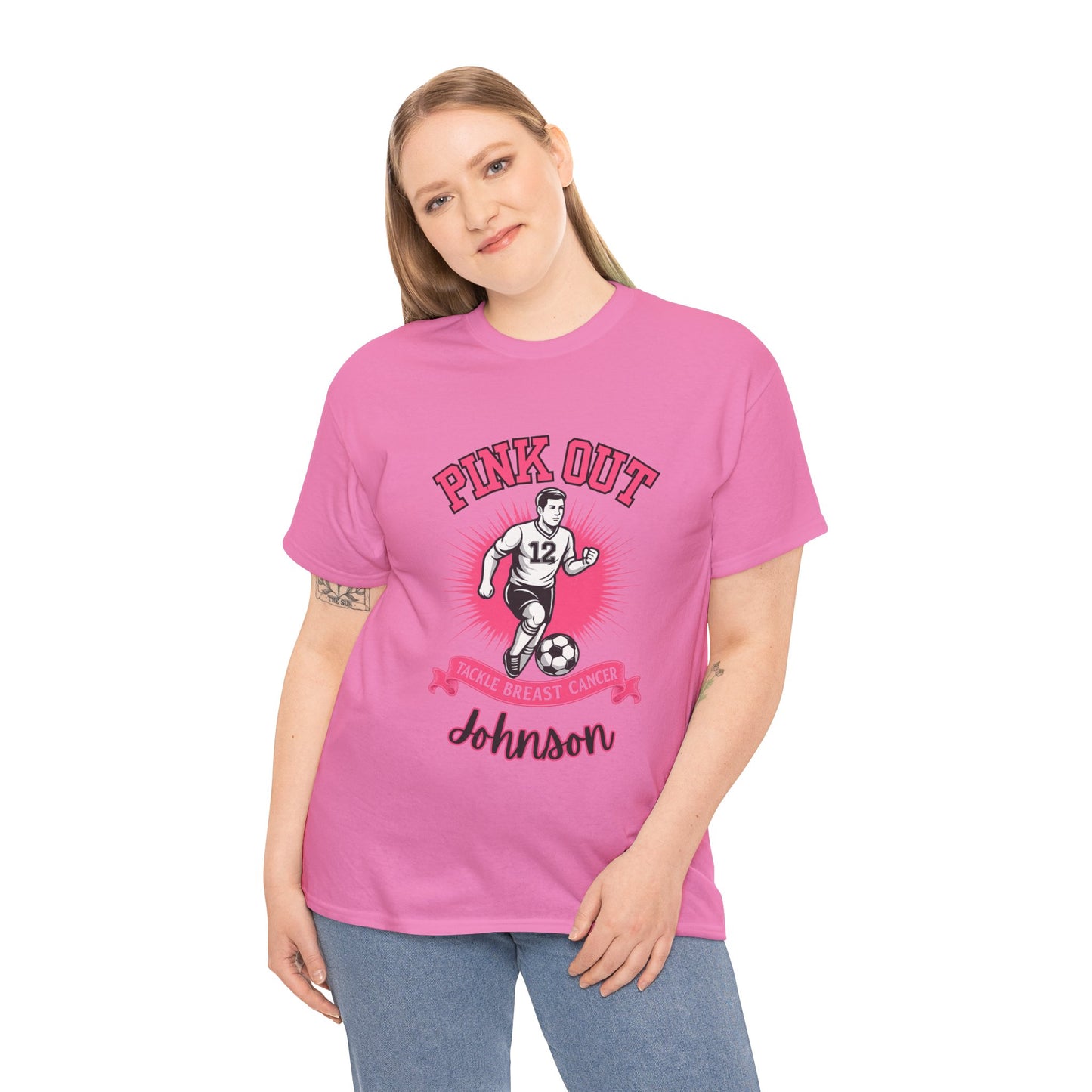 Personalized Pink Out Soccer Shirt | Breast Cancer Awareness Tee