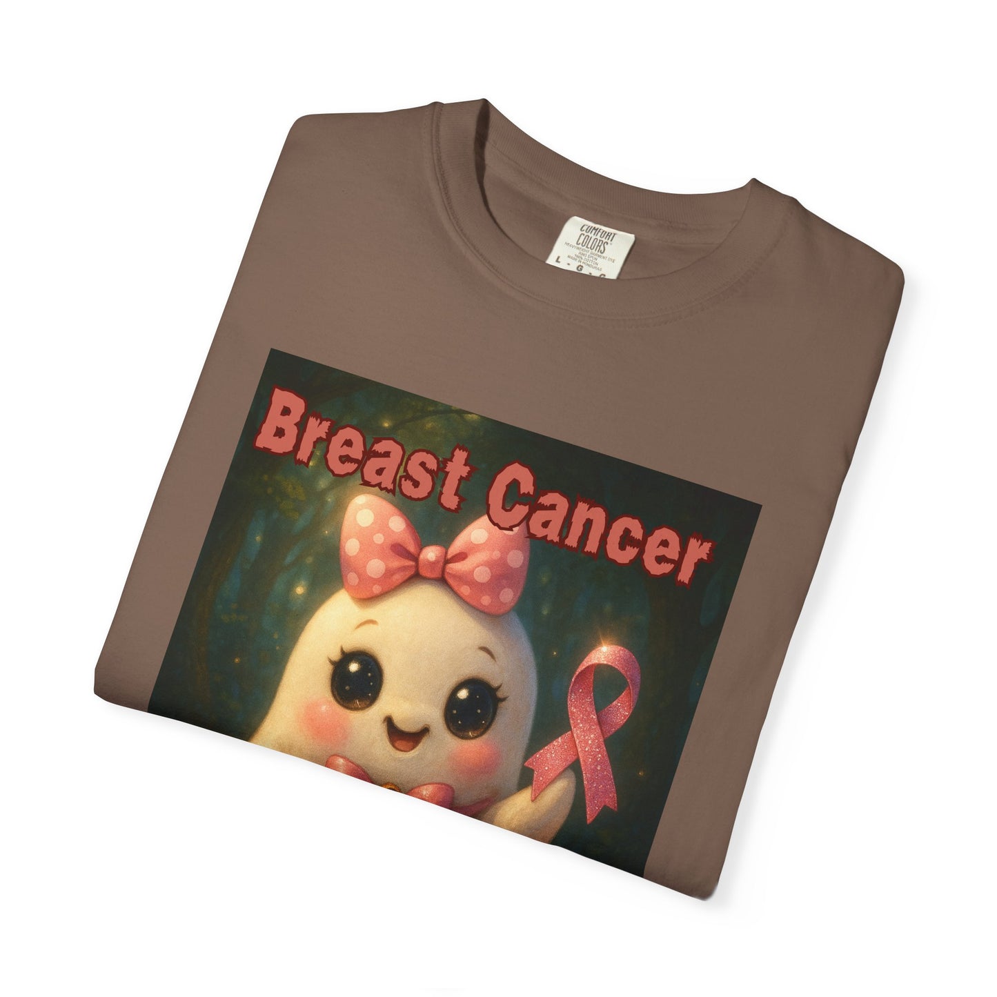 Breast Cancer Awareness Unisex T-Shirt - Cute Ghost Design, Pink Ribbon Tee, Supportive Gift, Casual Wear, October Fundraiser