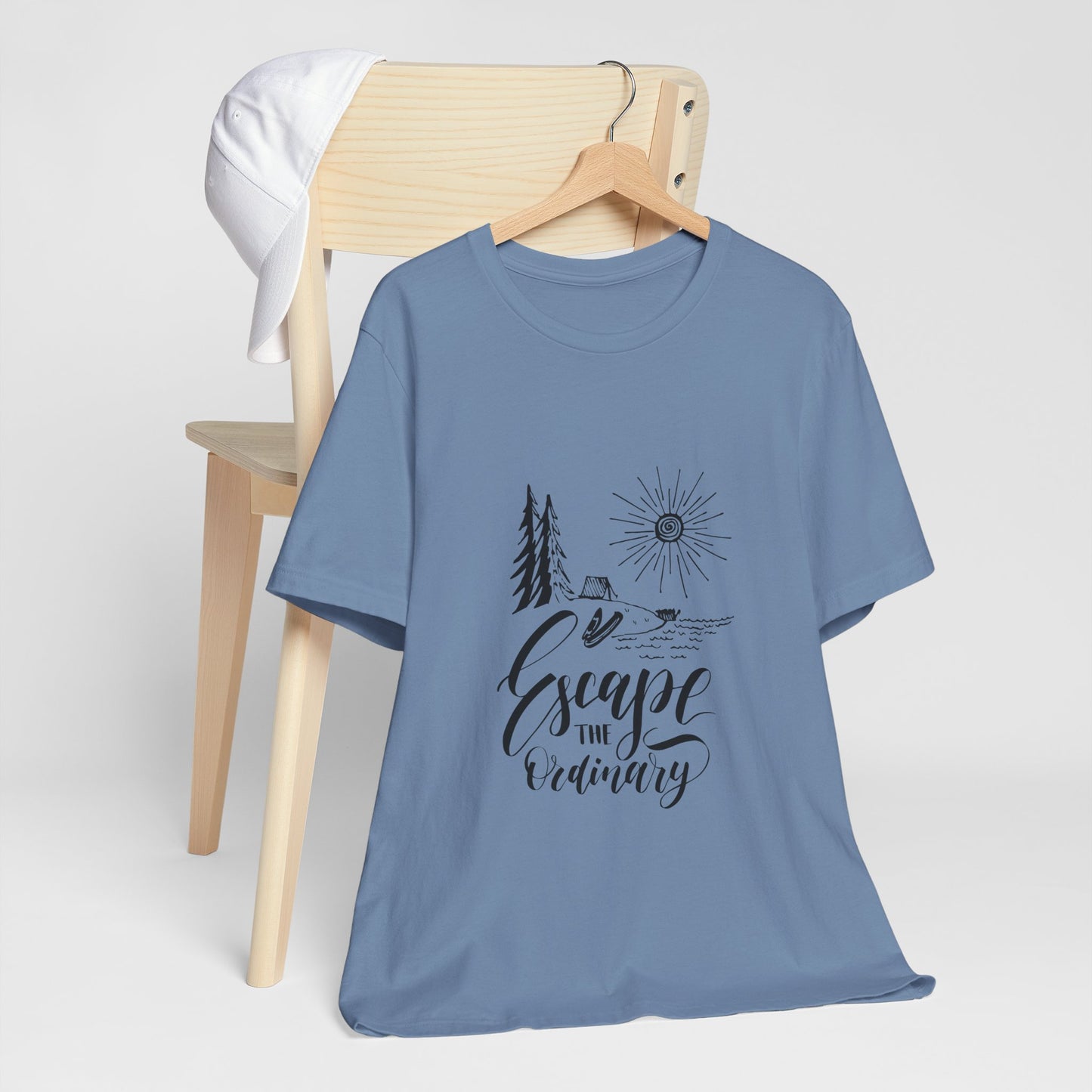 Escape the Ordinary T-Shirt | Bella+Canva Unisex Tee | Camping, Hiking, Adventure Shirt | Outdoor Wanderlust Graphic Tee
