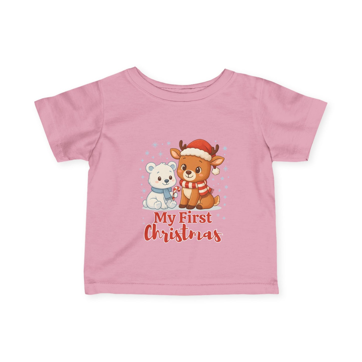 Personalized My First Christmas Infant T-Shirt | Baby Holiday Tee