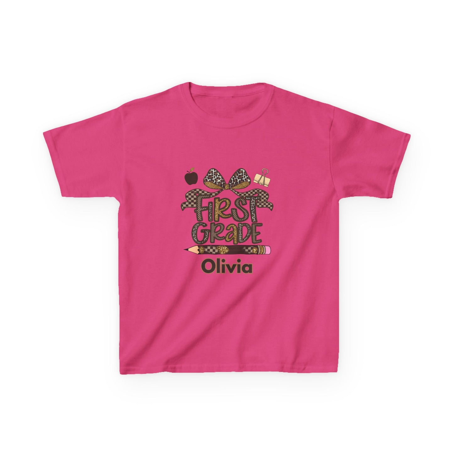 Personalized First Grade Kids Tee | Fun Back to School Apparel