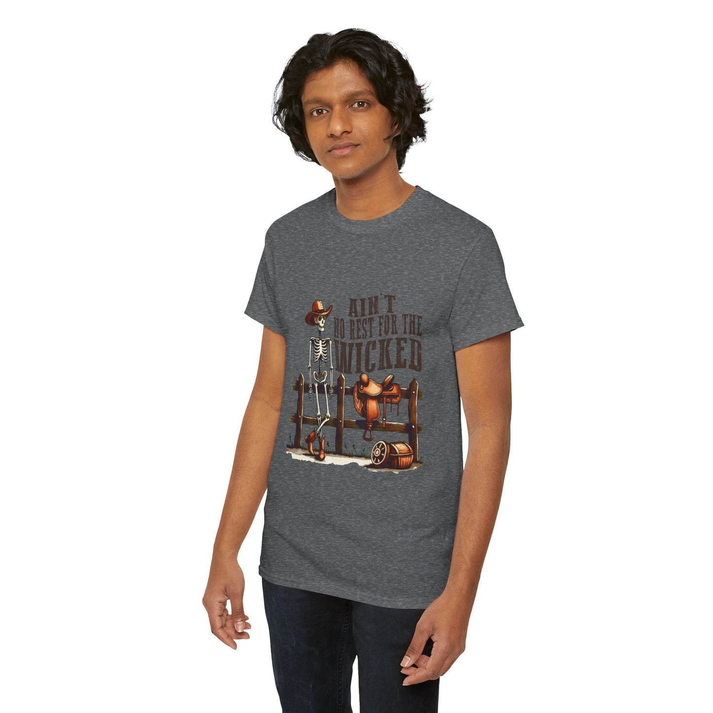 Ain't No Rest for the Wicked Tee | Unisex Graphic Cotton Shirt for Music Lovers