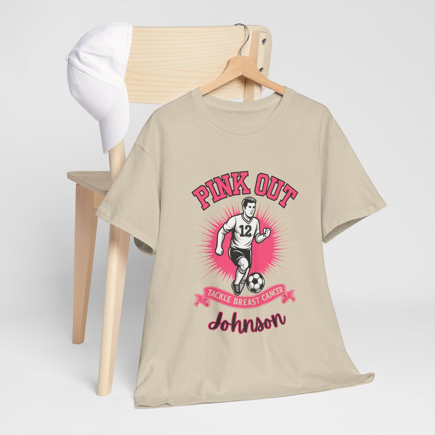 Personalized Pink Out Soccer Shirt | Breast Cancer Awareness Tee