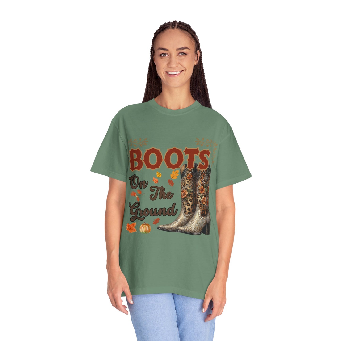 Boots On The Ground Shirt | Western Cowgirl Fall Graphic Tee