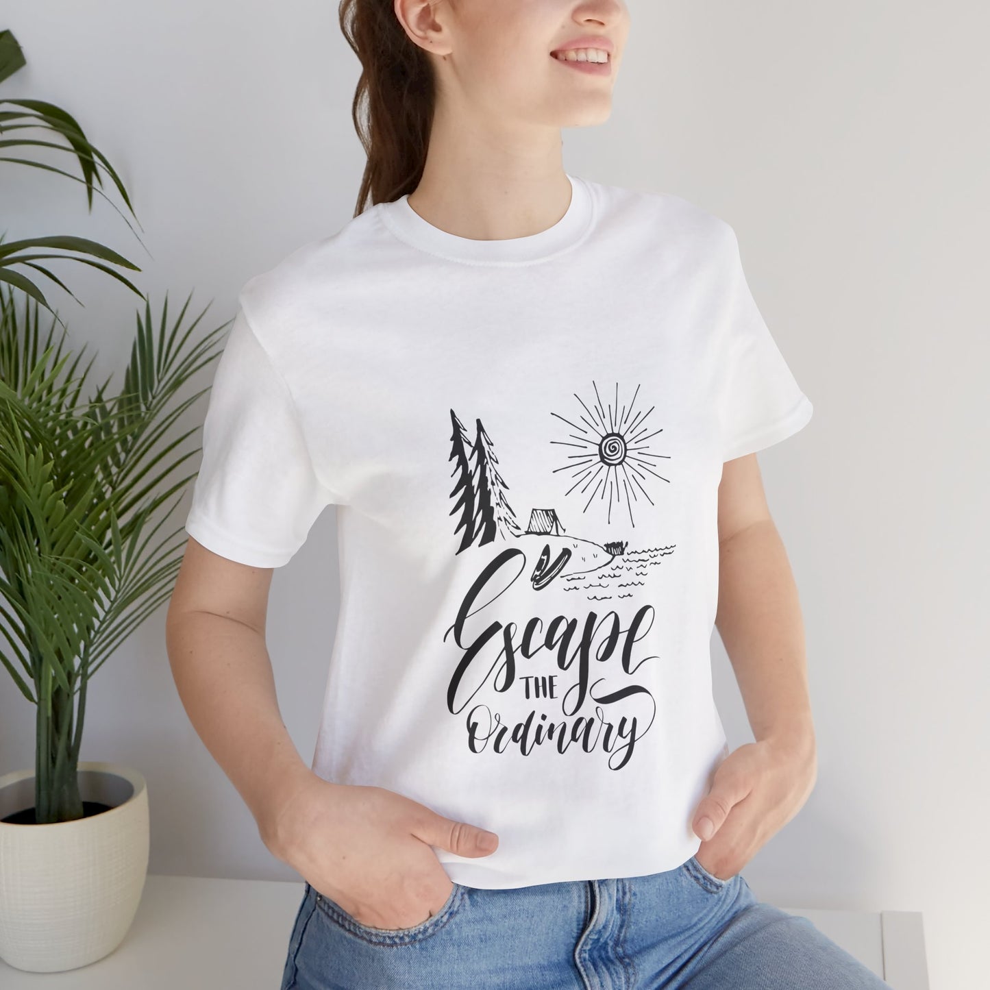 Escape the Ordinary T-Shirt | Bella+Canva Unisex Tee | Camping, Hiking, Adventure Shirt | Outdoor Wanderlust Graphic Tee