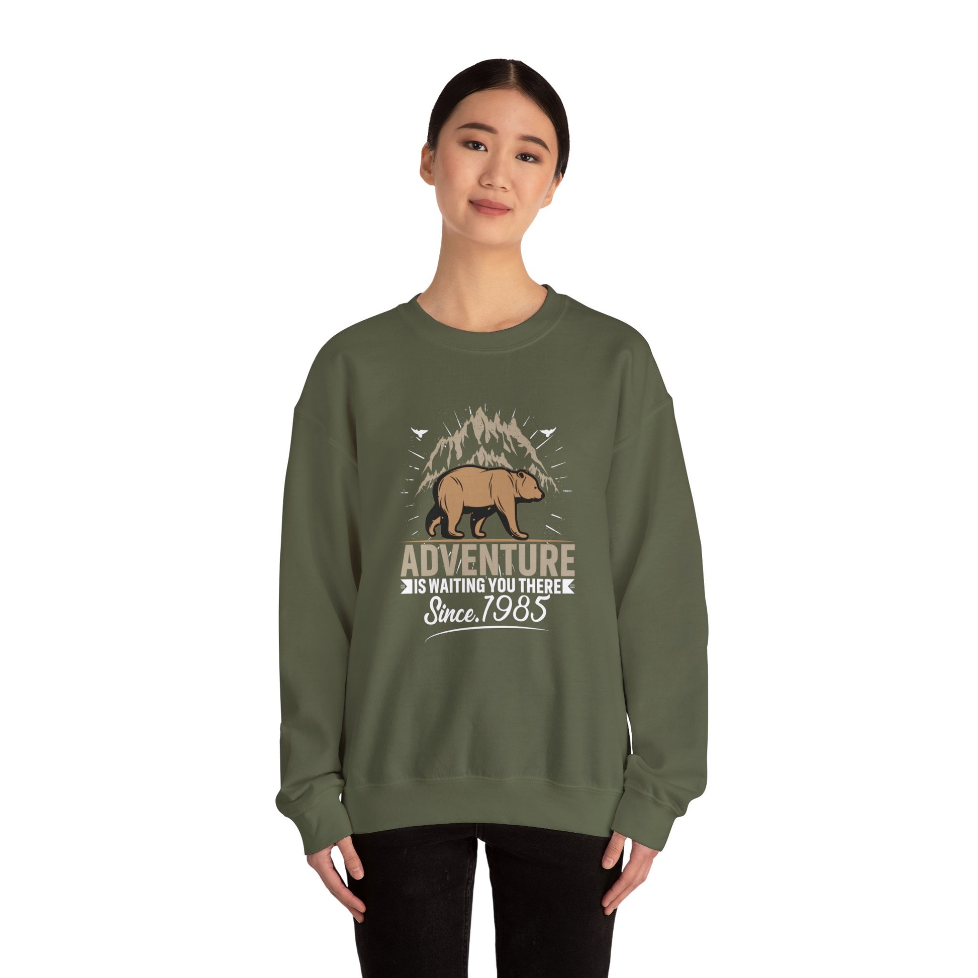 Cozy-Wild Mountain Bear Crewneck — view 13