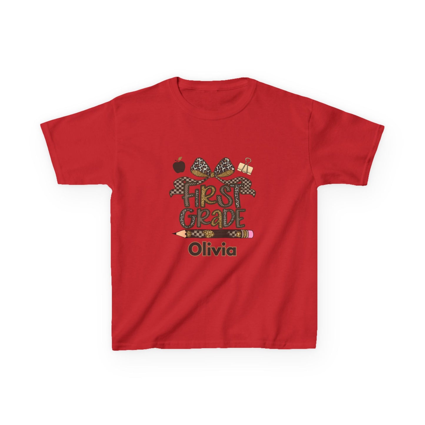 Personalized First Grade Kids Tee | Fun Back to School Apparel