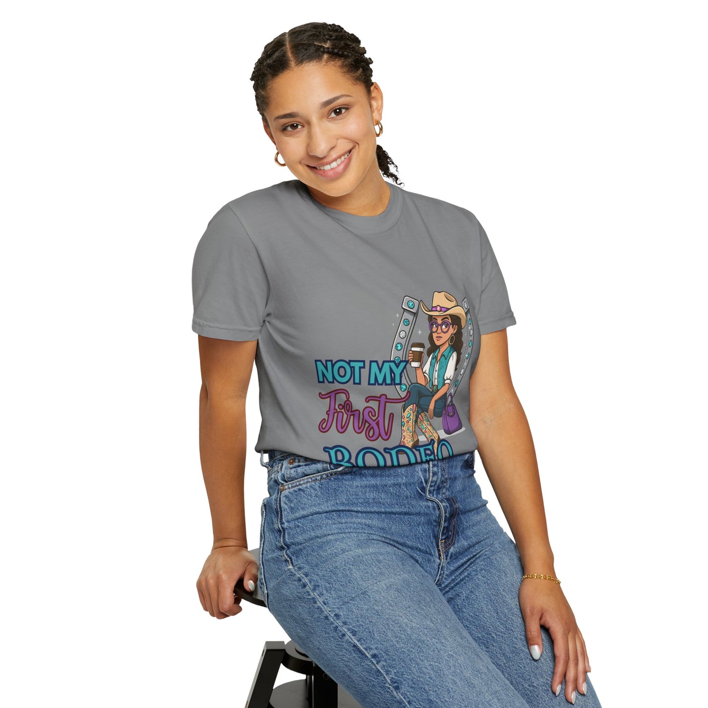 Not My First Rodeo Shirt | Western Cowgirl Graphic Tee